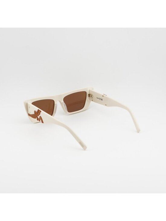 MCM MW0021 25J Sunglasses White Cat Eye Frame, Brown Lenses main image 7